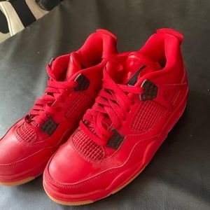 Women’s Air Jordan 4 Retro 'Singles Day' in Fire Red